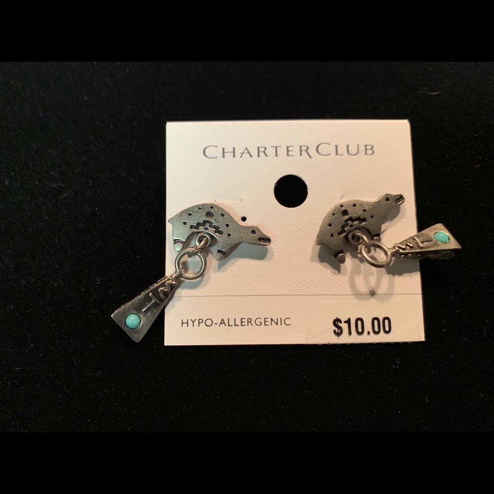 Charter Club Bear Earrings